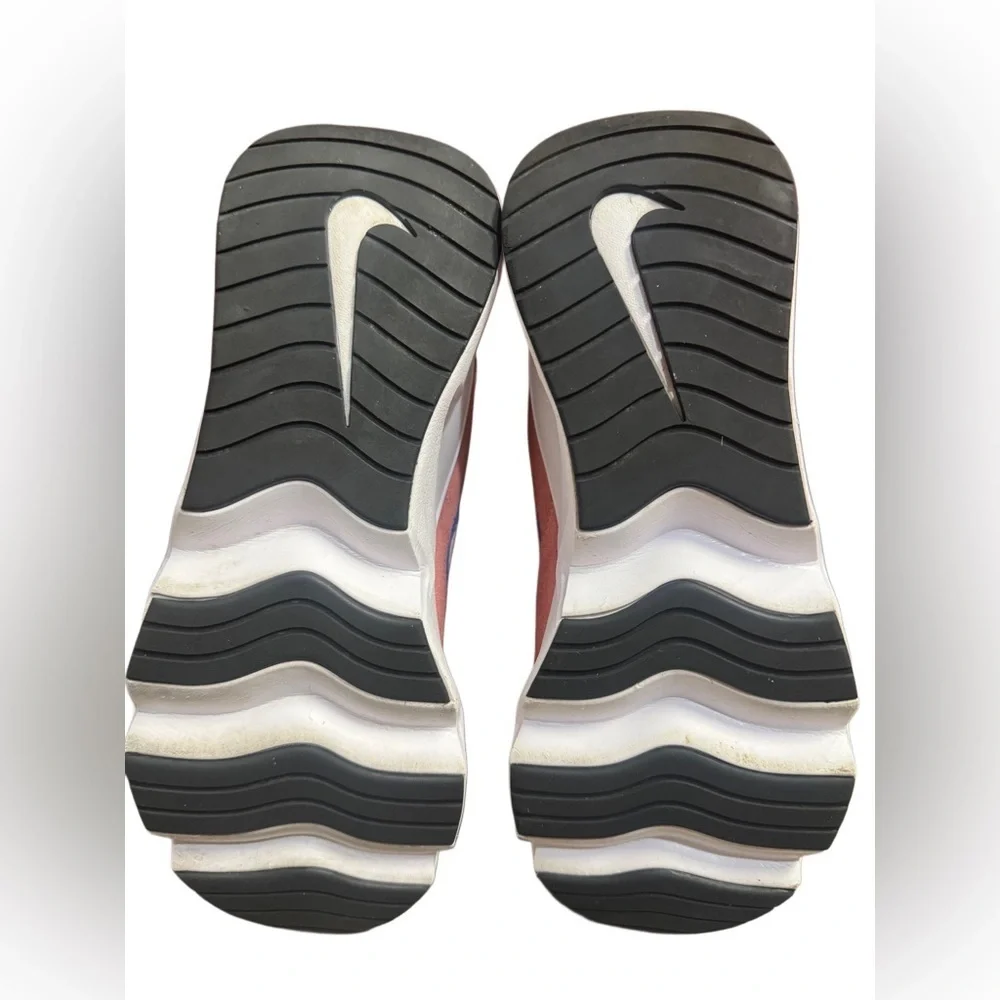 Nike Cream and Blue Sneakers with Chunky Design